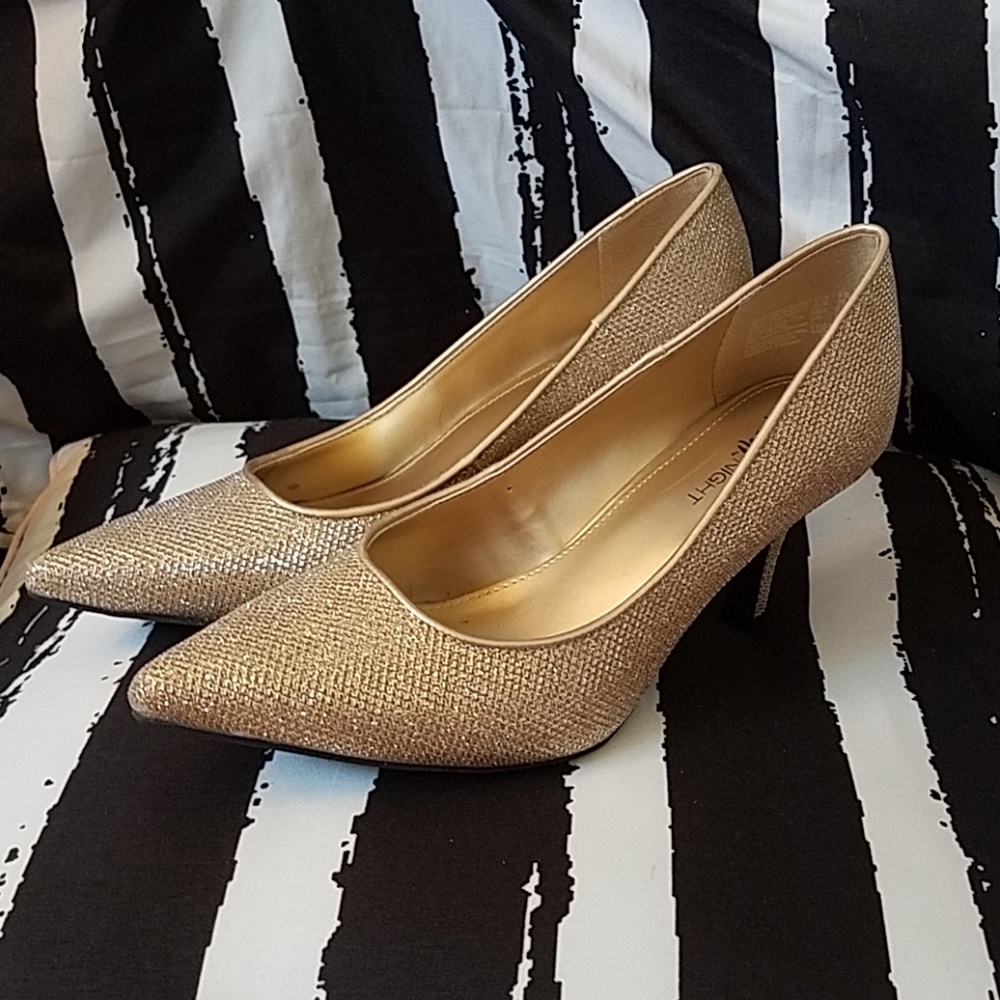Sparkly Gold Heels